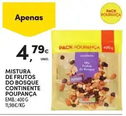 Continente Mistura de frutos do bosque continente poupança promoção