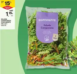 Continente Salada Camponesa Continente promoção