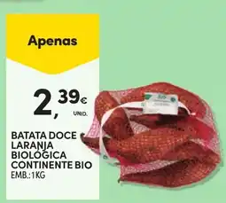 Continente batata doce laranja biologica continente bio promoção