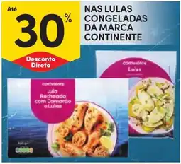 Continente Nas lulas congeladas da marca continente promoção
