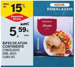 Continente Bifes de atum continente promoção