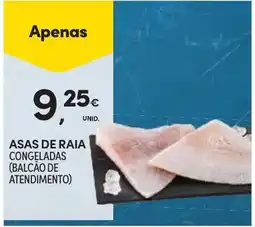 Continente Asas de raia congeladas promoção