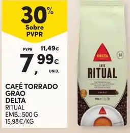 Continente Café torrado grão delta ritual promoção