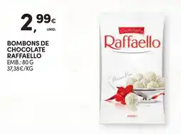 Continente Bombons de chocolate raffaello promoção