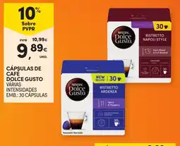 Continente Cápsulas de café dolce gusto várias intensidades promoção