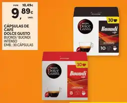 Continente Cápsulas de café nescafé dolce gusto buondi/buondi intenso promoção