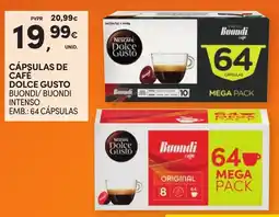 Continente Cápsulas de café dolce gusto buondi/buondi intenso promoção