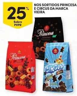 Continente Nos sortidos princesa e circus da marca vieira promoção