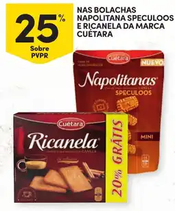 Continente Nas bolachas napolitana speculoos e ricanela da marca cuétara promoção