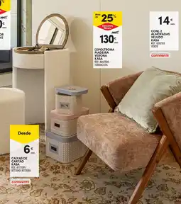 Continente Poltrona madeira verona kasa promoção