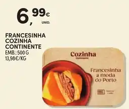 Continente francesinha cozinha continente promoção