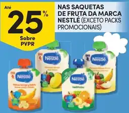 Continente saquetas de fruta da marca nestlé promoção