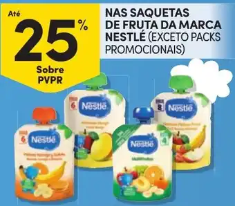 Saquetas de fruta da marca nestlé