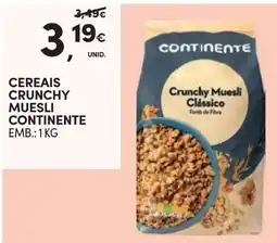 Continente Cereais crunchy muesli continente promoção