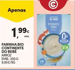 Continente Farinha bio continente do bebê arroz promoção