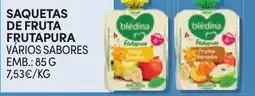 Continente Saquetas de fruta frutapura promoção