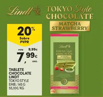 Tablete chocolate Lindt Tokyo Style Matcha Strawberry