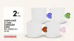 Continente copo café c/ asa coração kasa promoção