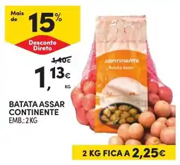 Continente batata assar continente promoção