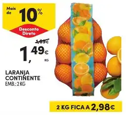 Continente Laranja continente promoção