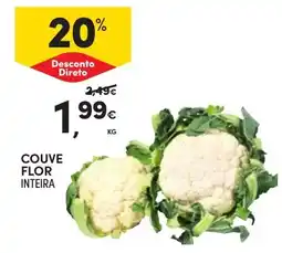 Continente couve flor inteira promoção