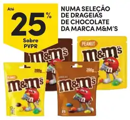 Continente Numa seleção de drageias de chocolate da marca m&m's promoção