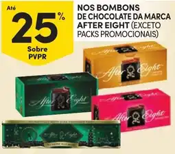 Continente nos bombons de chocolate da marca after eight promoção