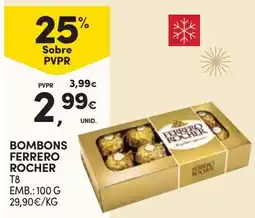 Continente bombons ferrero rocher promoção