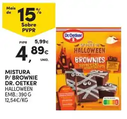 Continente mistura p/ brownie dr. oetker halloween promoção