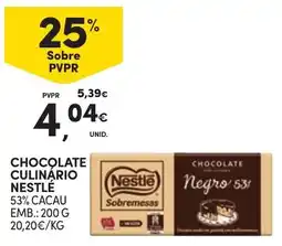 Continente Chocolate culinário nestlé promoção