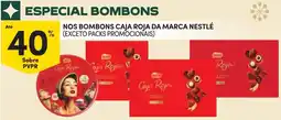 Continente bombons caja roja da marca nestlé promoção