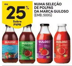 Continente Polpa da marca guloso promoção