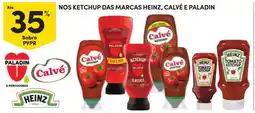 Continente nos ketchup das marcas heinz, calvé e paladin promoção
