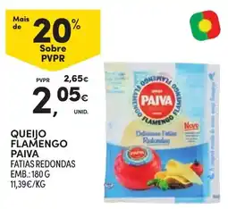 Continente Queijo flamengo paiva fatias redondas promoção