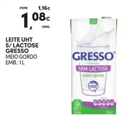 Continente Leite uht s/ lactose gresso meio gordo promoção