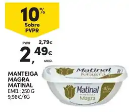 Continente Manteiga magra matinal promoção
