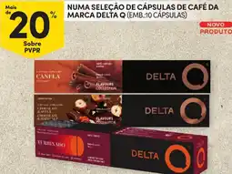 Continente numa seleção de cápsulas de café da marca delta q promoção
