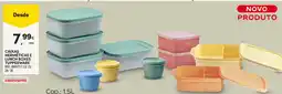 Continente Caixas herméticas e lunch boxes tupperware promoção
