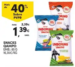 Continente Snacks campo promoção