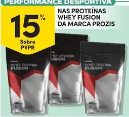 Continente Nas proteínas whey fusion da marca prozis promoção