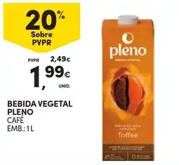 Continente Bebida vegetal pleno café promoção