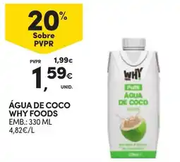 Continente Água de coco why foods promoção