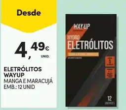 Continente eletrólitos wayup manga e maracujá promoção