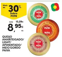 Continente Queijo amanteigado/light/apimentado/meio gordo paiva promoção