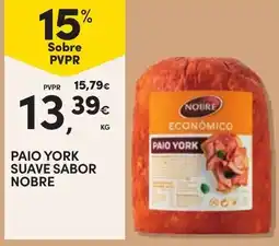 Continente Paio york suave sabor nobre promoção