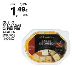 Continente Dados de queijo akadia promoção