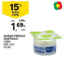 Continente Queijo fresco santiago cabra promoção