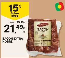 Continente Bacon extra nobre promoção