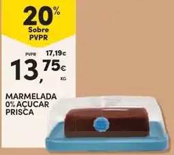 Continente Marmelada 0% Açucar Prisca promoção