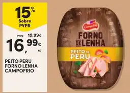 Continente peito peru forno lenha campo frio promoção